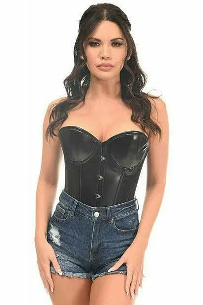 Lavish Wet Look Underwire Corset Daisy Corsets