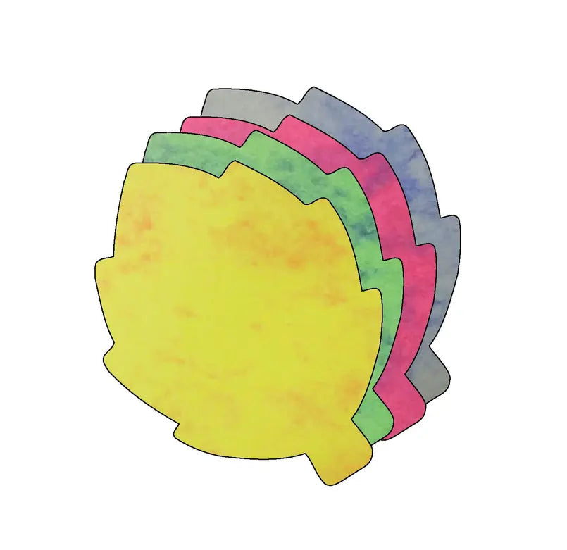 Leaf Marble Assorted Color Creative Cut-Outs Creative Shapes