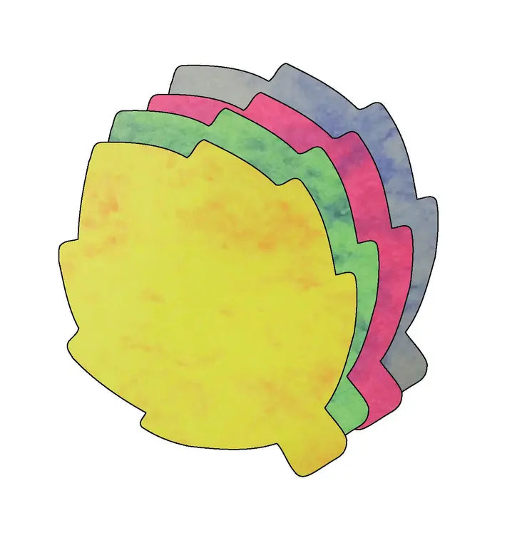 Leaf Marble Assorted Color Creative Cut-Outs Creative Shapes