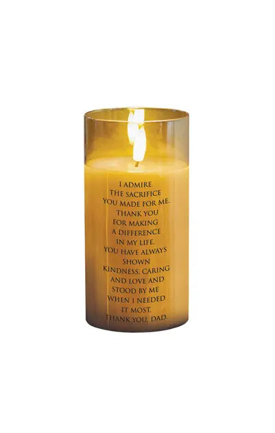 Led Candle Admire Your Sacrifice Dad Dicksons Inc