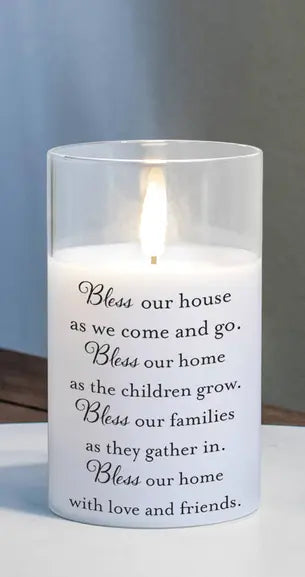 Led Candle Bless Our House As We Dicksons Inc