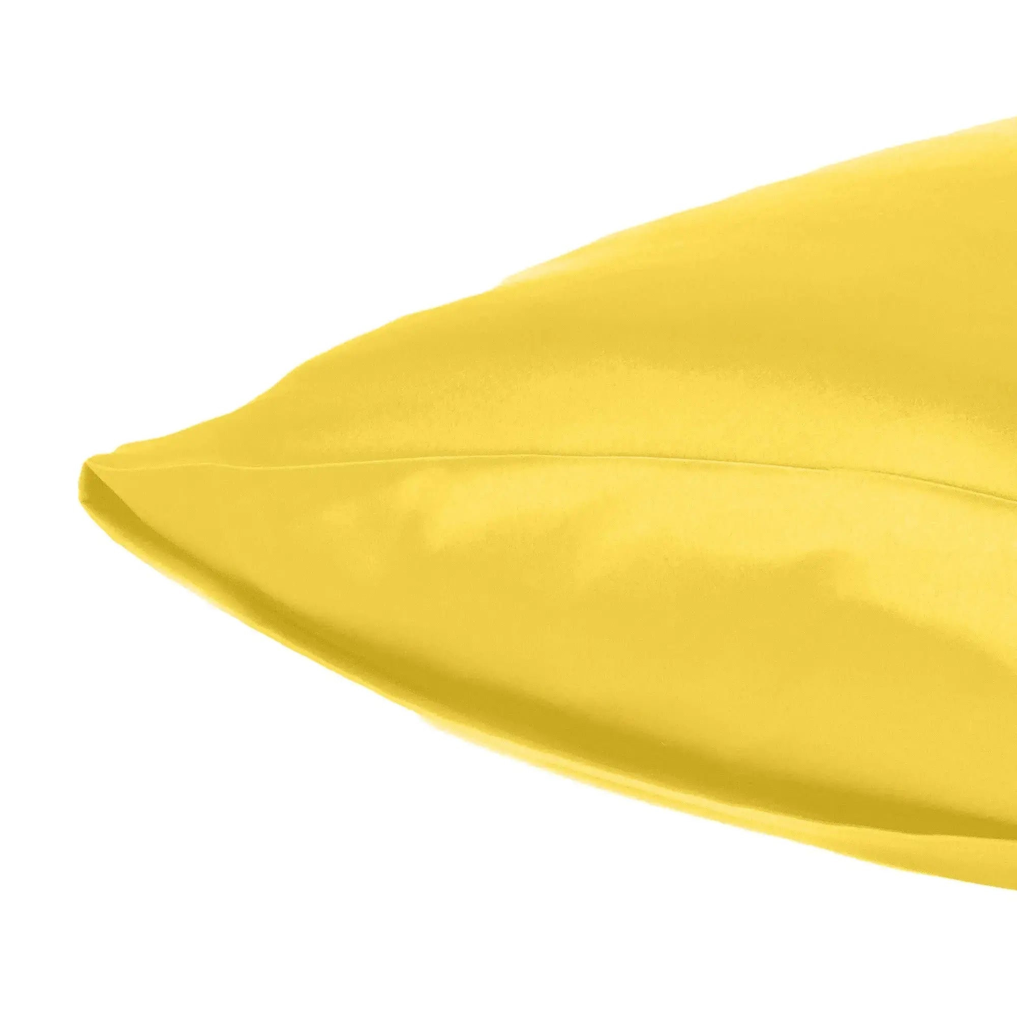 Lemon Dreamy Set Of 2 Silky Satin Standard Pillowcases Homeroots Bed & Bath
