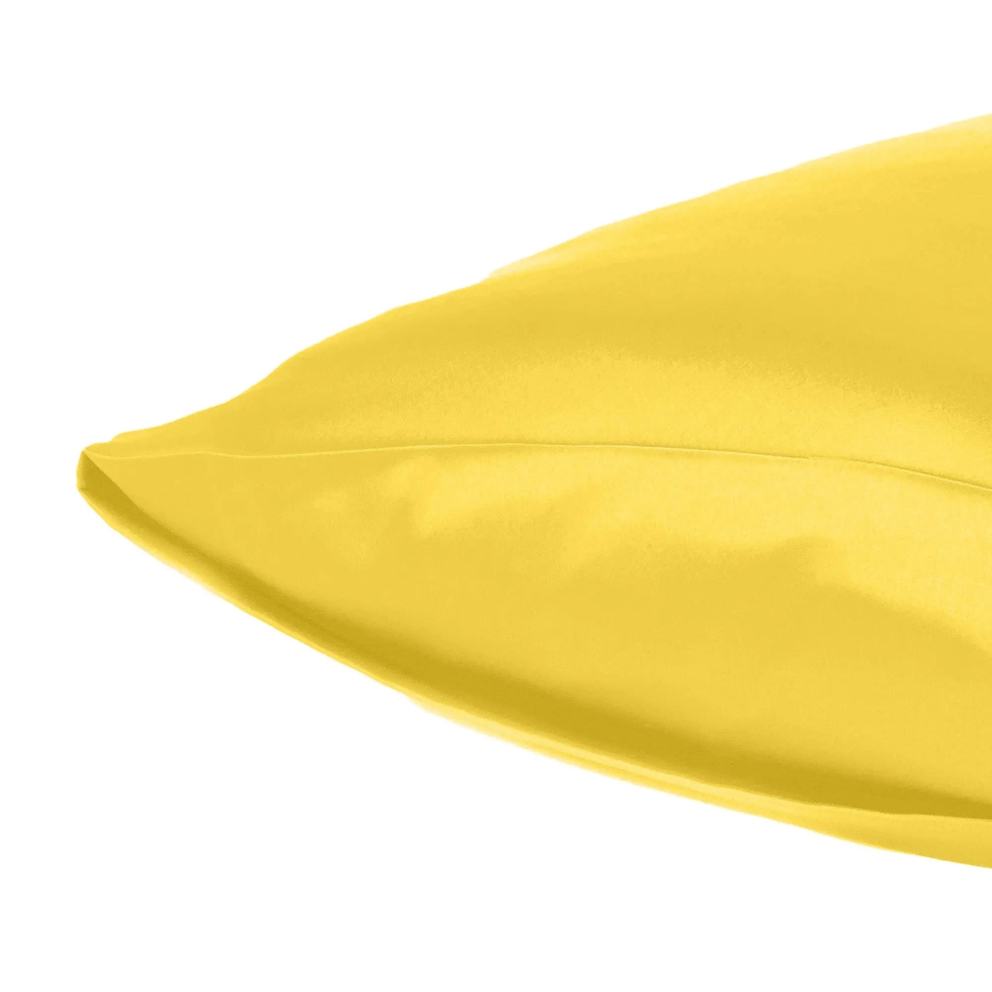 Lemon Dreamy Set Of 2 Silky Satin Standard Pillowcases Homeroots Bed & Bath