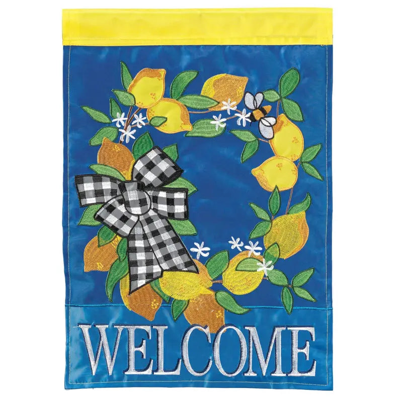 Lemon Welcome Flag Poly Dicksons Inc
