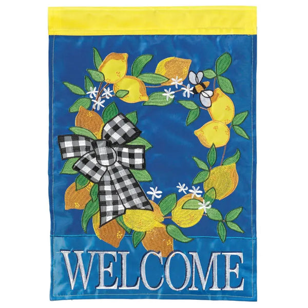 Lemon Welcome Flag Poly Dicksons Inc