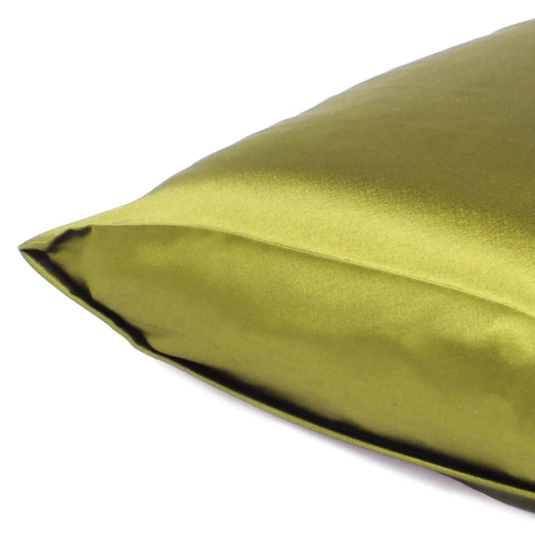 Lemongrass Dreamy Set Of 2 Silky Satin Standard Pillowcases Homeroots Bed & Bath