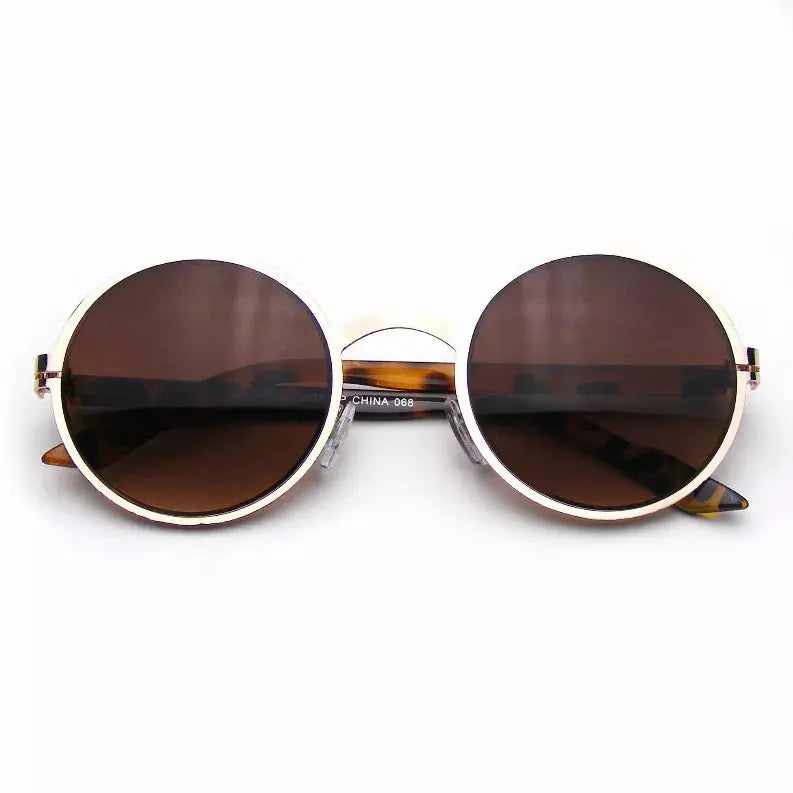 Lennon Inspired Medium Round Circle Metal Sunglasses Sunglass Memphis