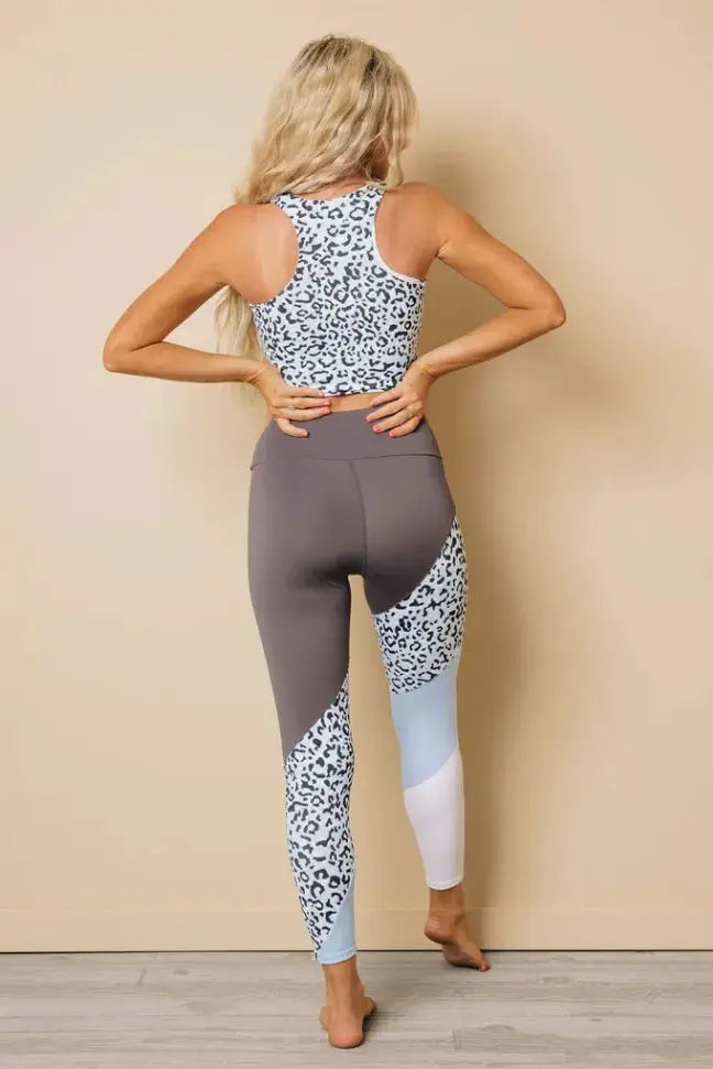 Leopard Color block  Set Stay Warm in Style