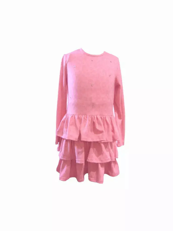 Leopard In Pink Ruffled Skirt Dress Little Mass