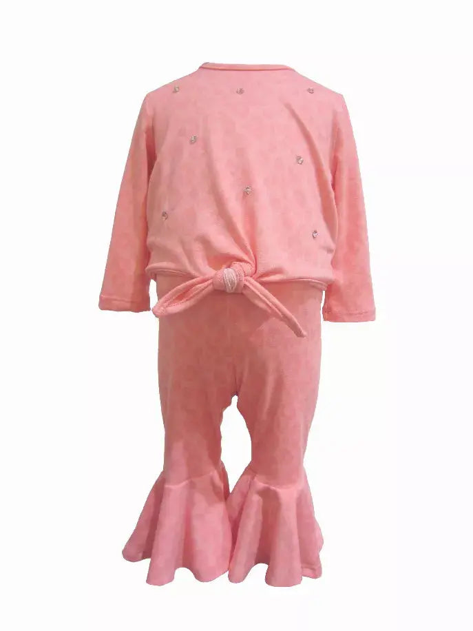 Leopard In Pink Top and Pants Set Little Mass
