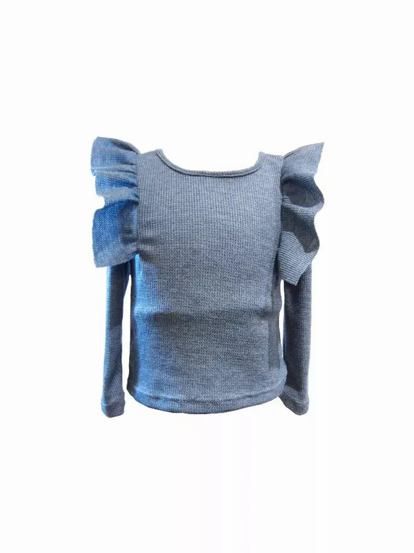 Leopard Ruffle Top Little Mass