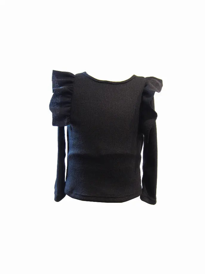 Leopard Ruffle Top Little Mass