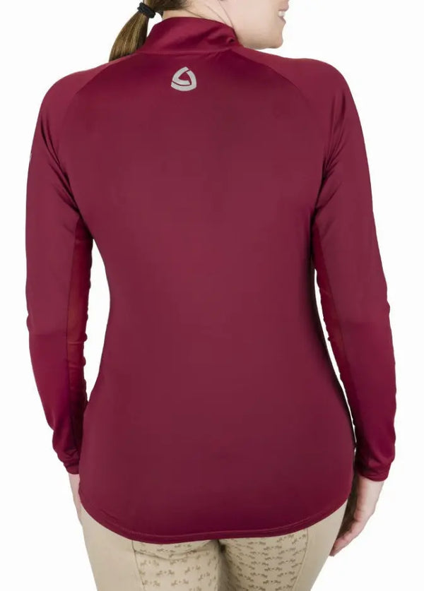 Lettia Women Quarter-Zip Neck UPF 50+ Sun Shirt JPC Equestrian