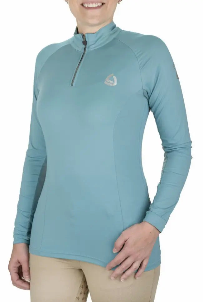 Lettia Women Quarter-Zip Neck UPF 50+ Sun Shirt JPC Equestrian