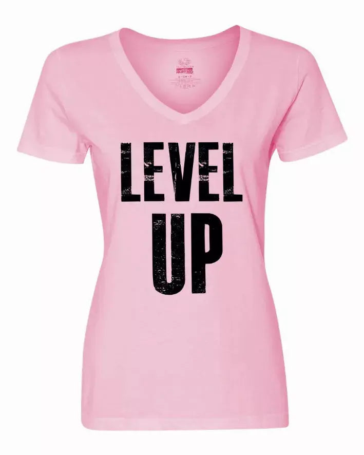Level Up ladies Shirt Large Bad Baby Inc