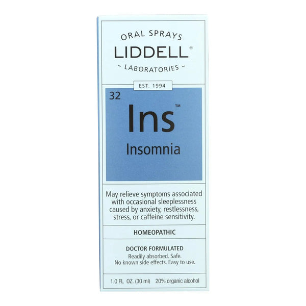 Liddell Homeopathic Insomnia - 1 Fl Oz Liddell Homeopathic