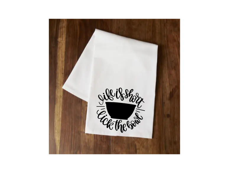 Life is Short Tea Towel Your Custom Sports