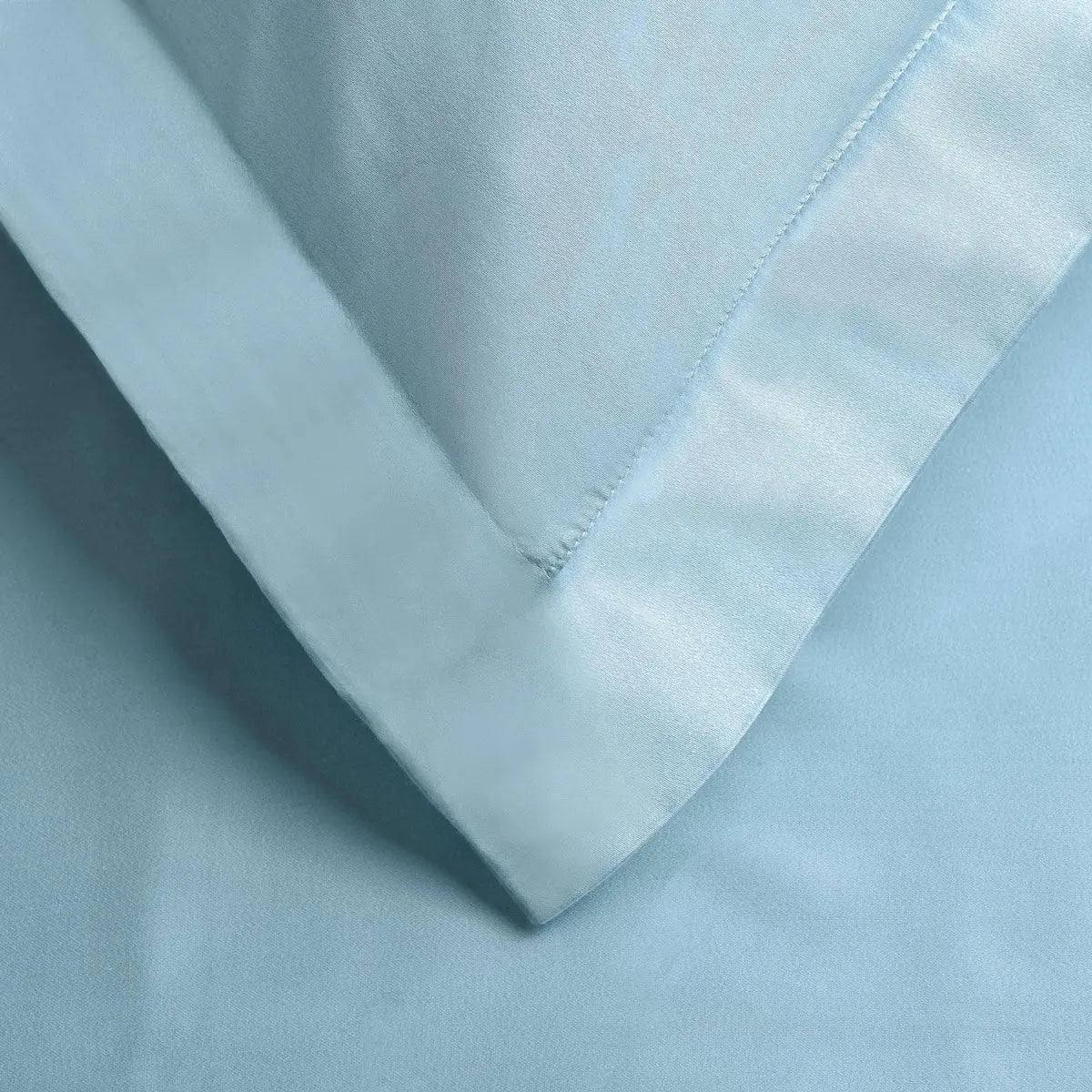 Light Blue King Cotton Blend Washable Duvet Cover Set With Two Shams Homeroots Bed & Bath