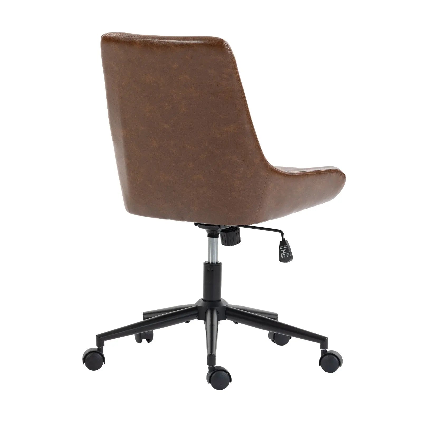 Light Brown and Black Adjustable Height Swivel Rolling Office Chair Homeroots Office