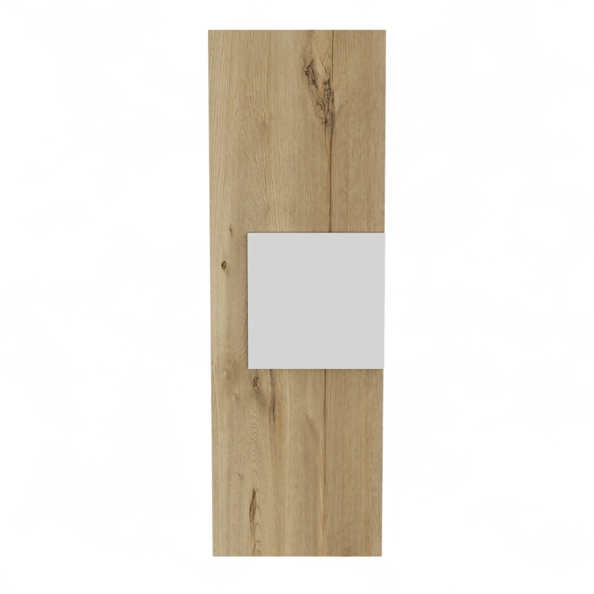 Light Oak and White Multi Purpose Vertical Hanging Cabinet Homeroots Kitchen & Dining