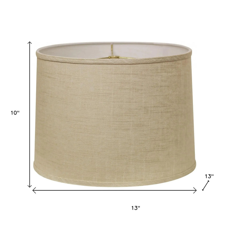 Light Yellow Linen Drum Lamp Shade Homeroots Lighting
