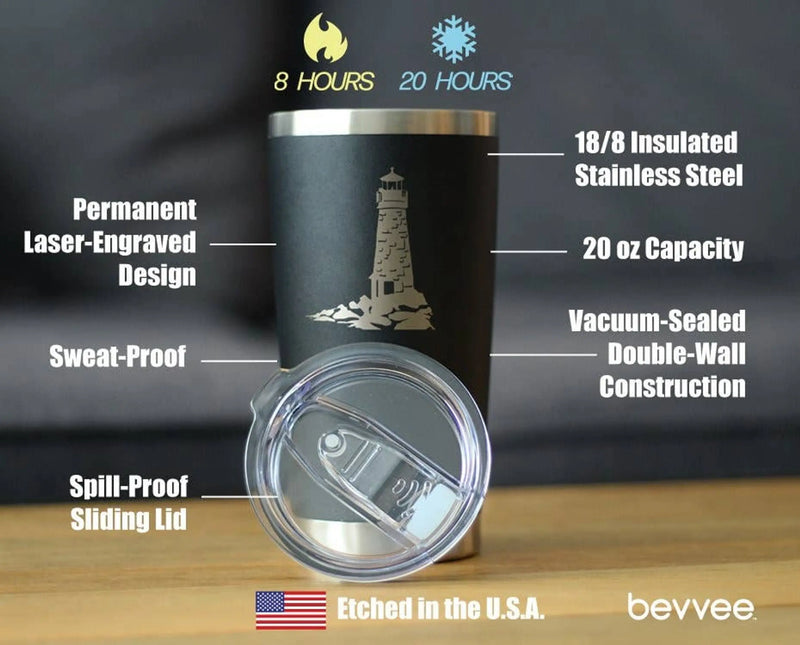 Lighthouse Insulated Travel Tumbler - Lighthouse Gifts Bevvee