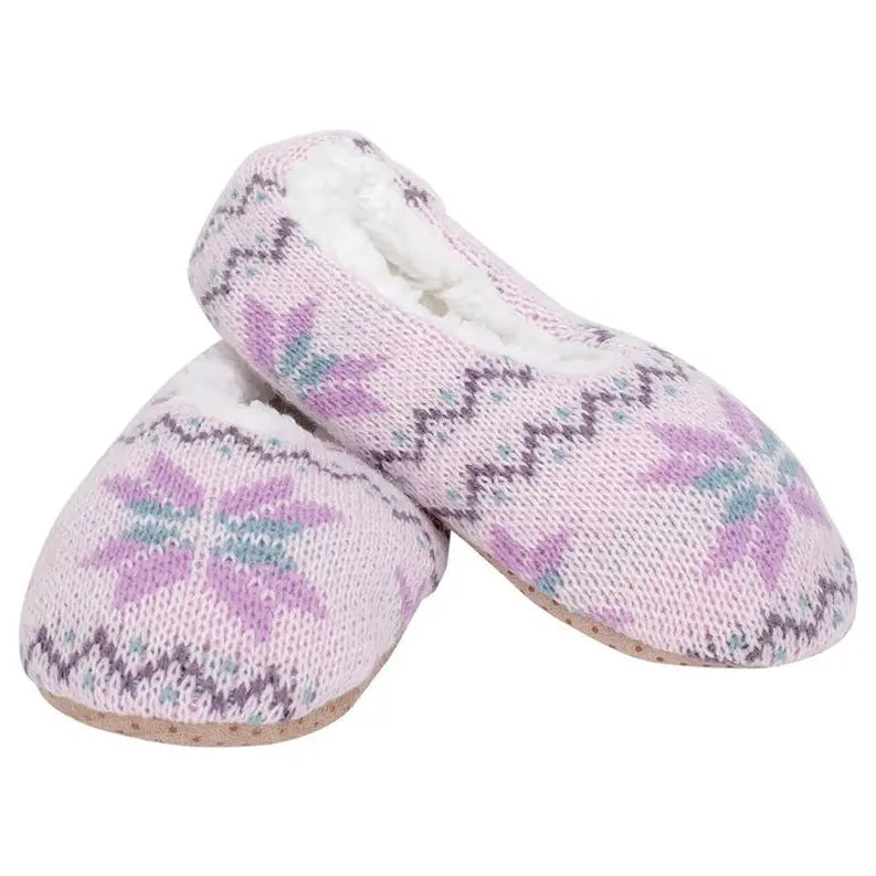 Lilac Nordic Snow Non-Slip Indoor Soft Slipper Dicksons Inc