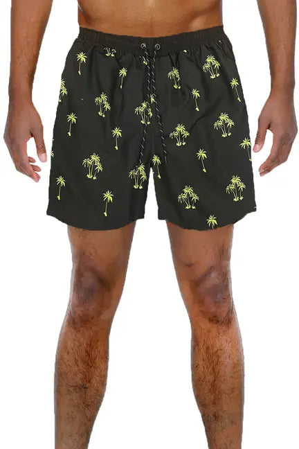 Lime Palm Print Swim Shorts WEIV
