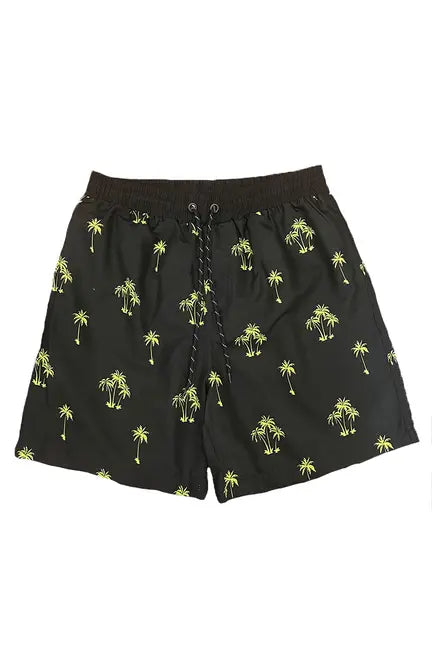 Lime Palm Print Swim Shorts WEIV