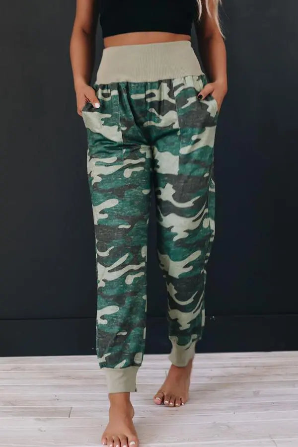 Lindon Patterned Pocket Slit Joggers Stay Warm in Style