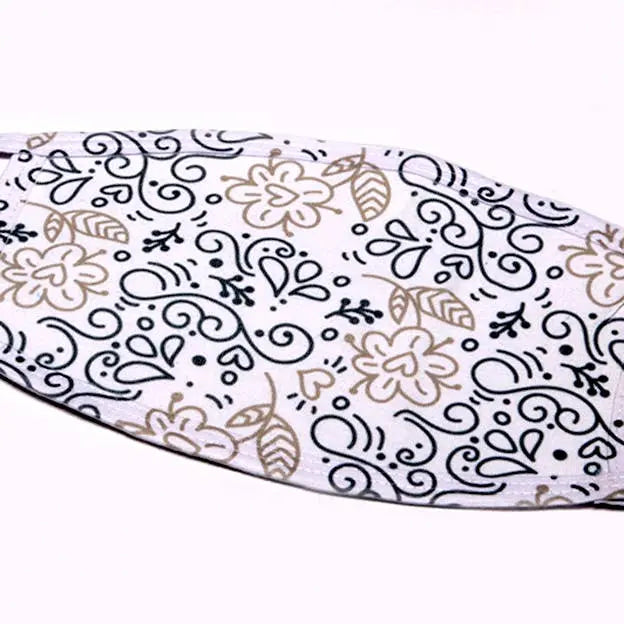 Line Drawing Hearts FLAT Face Mask LIANE FRIED STUDIO