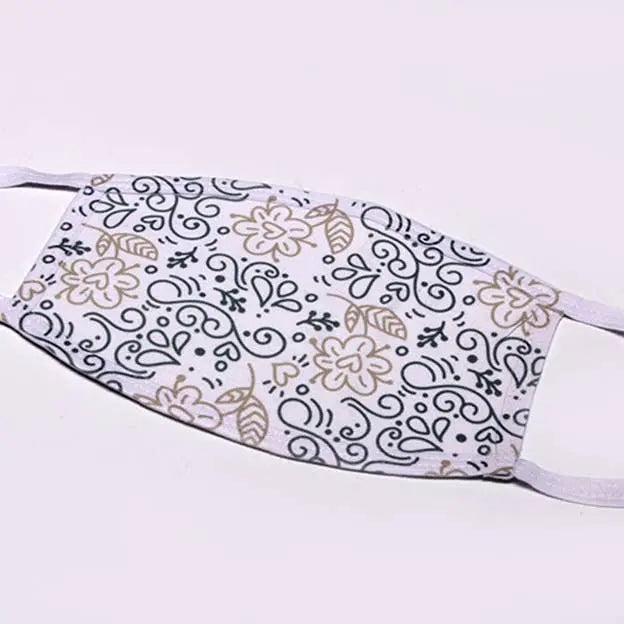 Line Drawing Hearts FLAT Face Mask LIANE FRIED STUDIO