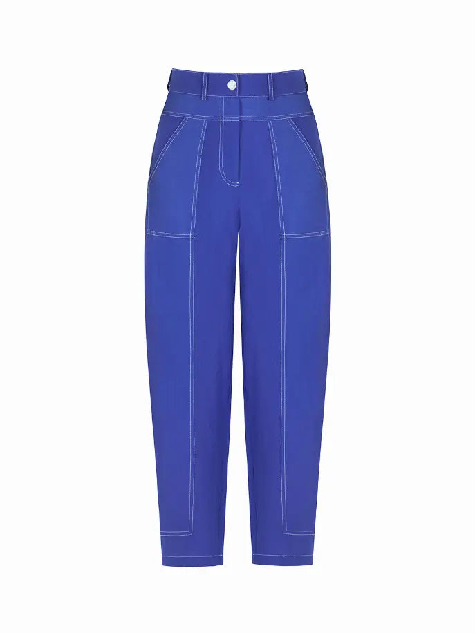 Linen Carrot Pants Nocturne