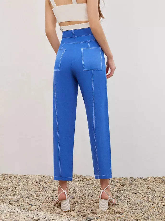 Linen Carrot Pants Nocturne