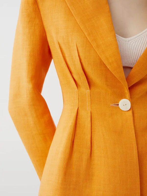 Linen Jacket with Back Detail Monique Store