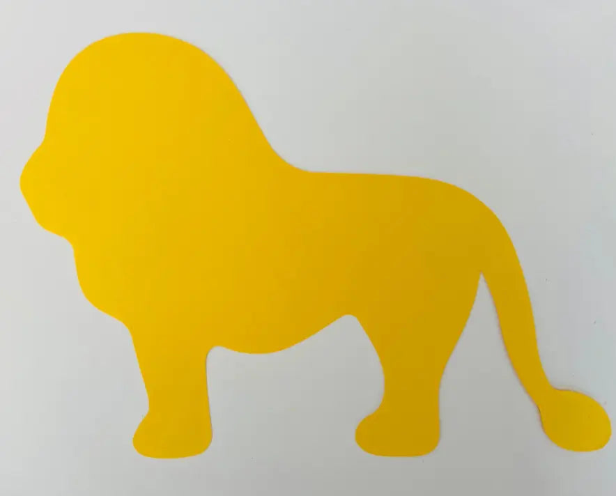 Lion Single Color Super Cut-Outs Creative Shapes
