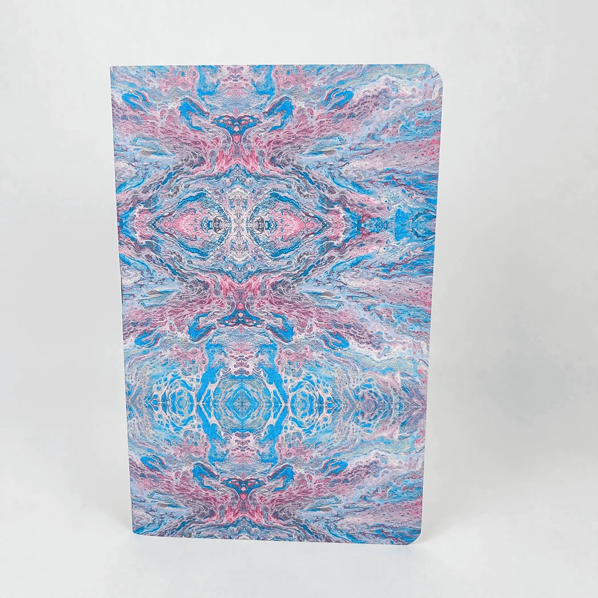 Liquid Art - Style 1 - Handmade Saddle Bound Notebook - A5-ish size Art by Erica H