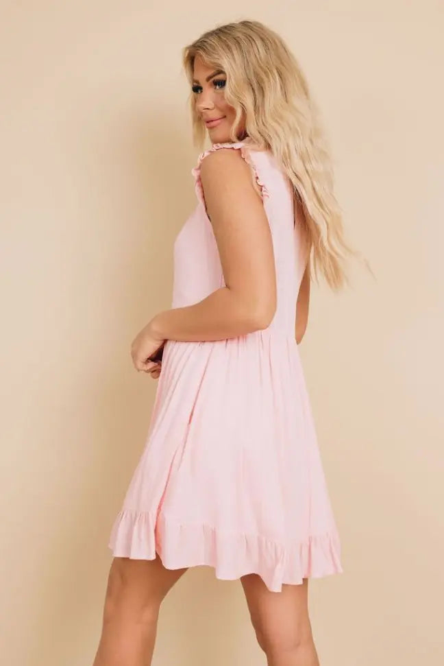 Little House Ruffle Dress Stay Warm in Style