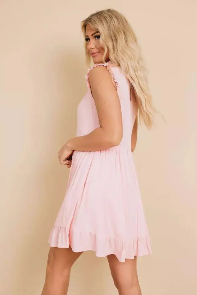 Little House Ruffle Dress Stay Warm in Style