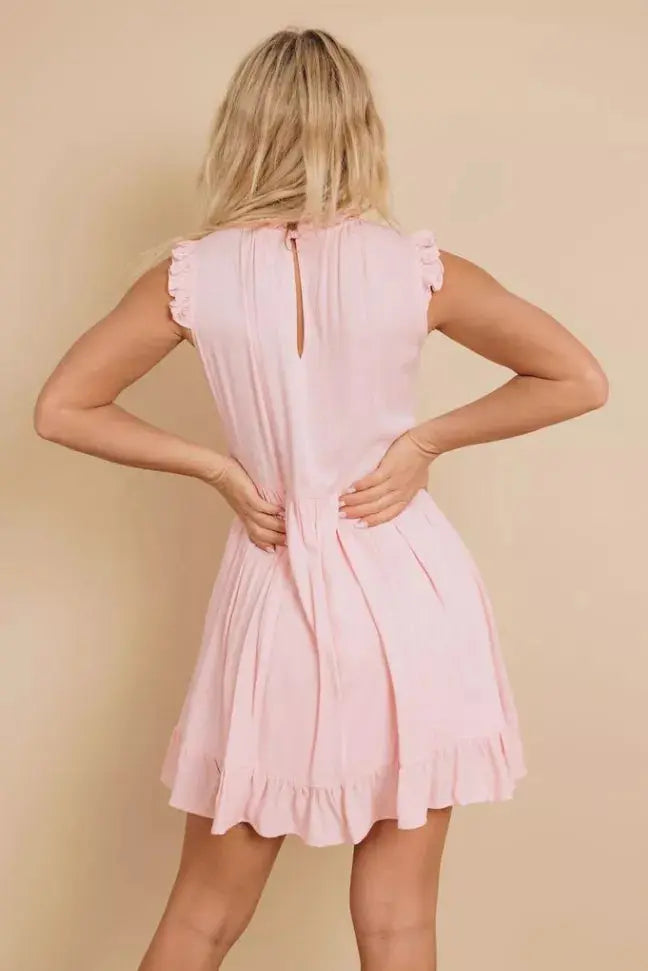 Little House Ruffle Dress Stay Warm in Style