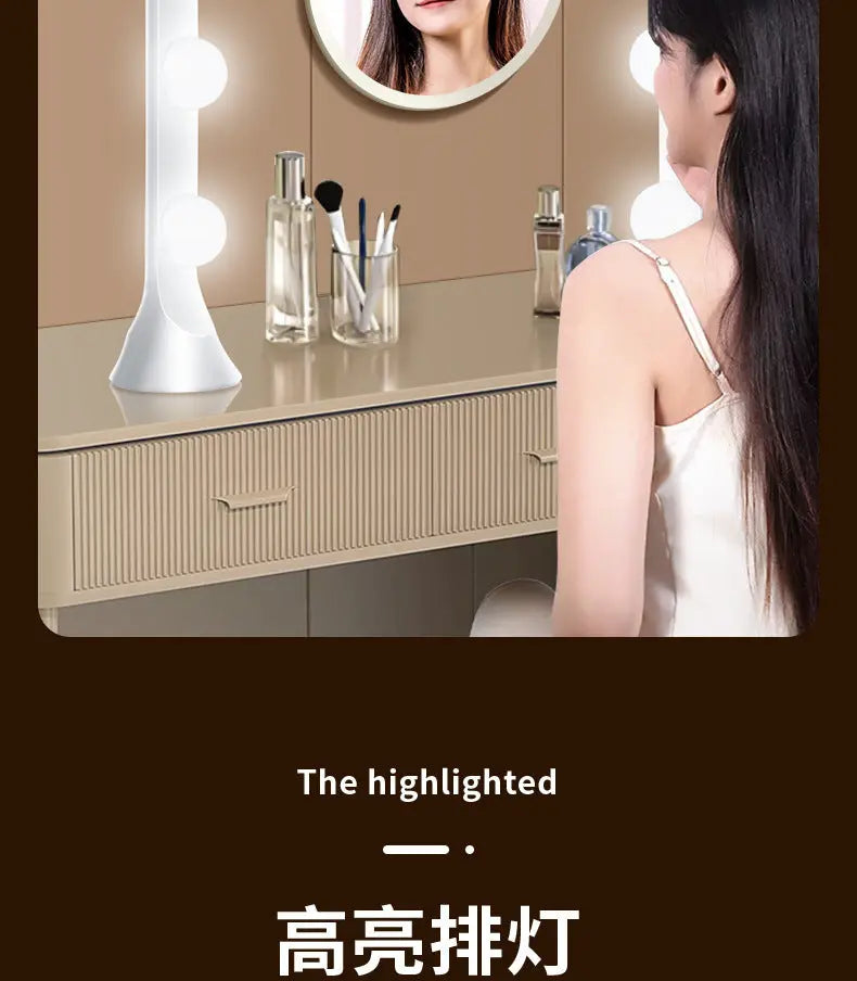Live fill light anchor desktop makeup dedicated double row LED beauty skin rejuvenation professional live studio video background GreatEagleInc