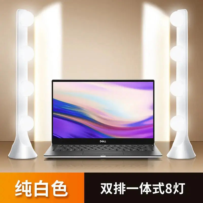 Live fill light anchor desktop makeup dedicated double row LED beauty skin rejuvenation professional live studio video background GreatEagleInc
