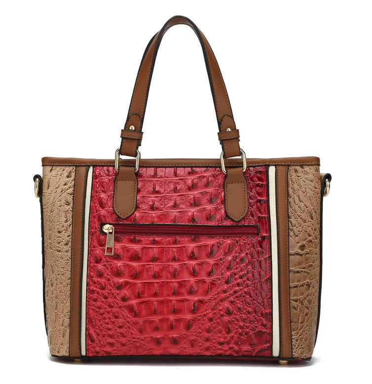 Lizza Croco Embossed Tote & Wallet Set MKF Colletion by Mia K.