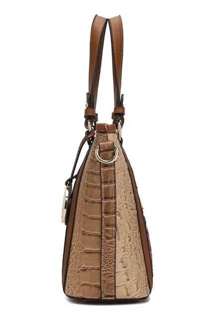Lizza Croco Embossed Tote & Wallet Set MKF Colletion by Mia K.