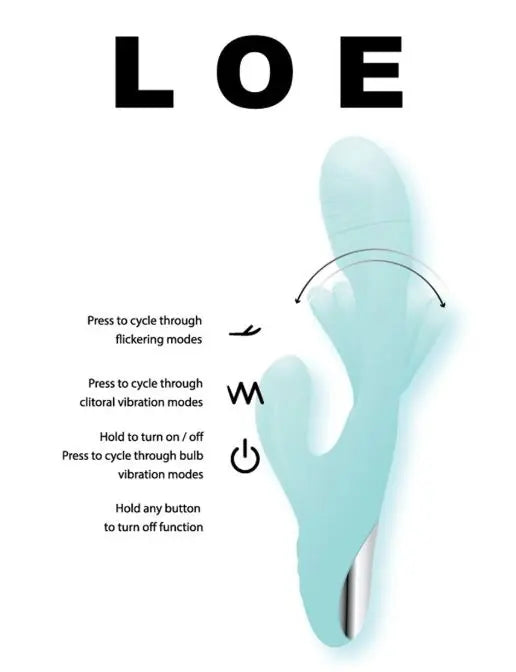 Loe Flicker Rabbit Vibrator Eden Novelties