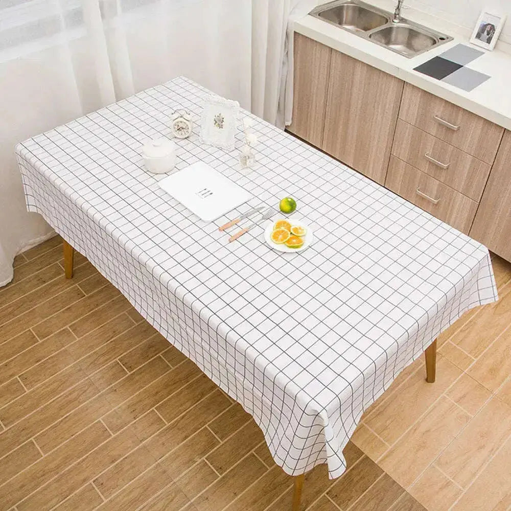 Lohas-Decorative-Table-Cloth-Grid-Tablecloth-Dining-Table-Cover-Table-Cloths-Table-Covers-el-Dining-Tea-Coffee-Tablecloth-GreatEagleInc-334173388