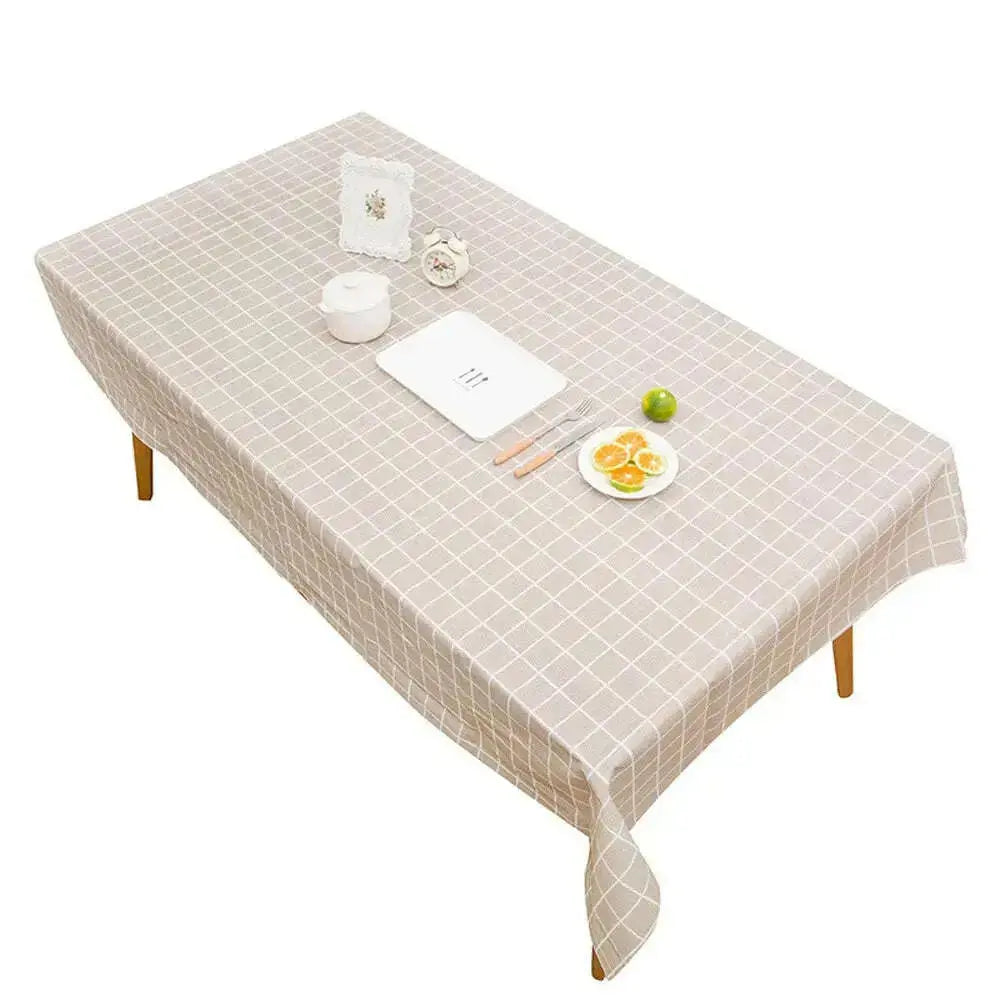 Lohas-Decorative-Table-Cloth-Grid-Tablecloth-Dining-Table-Cover-Table-Cloths-Table-Covers-el-Dining-Tea-Coffee-Tablecloth-GreatEagleInc-334173511