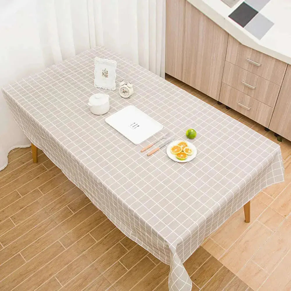 Lohas-Decorative-Table-Cloth-Grid-Tablecloth-Dining-Table-Cover-Table-Cloths-Table-Covers-el-Dining-Tea-Coffee-Tablecloth-GreatEagleInc-334173856