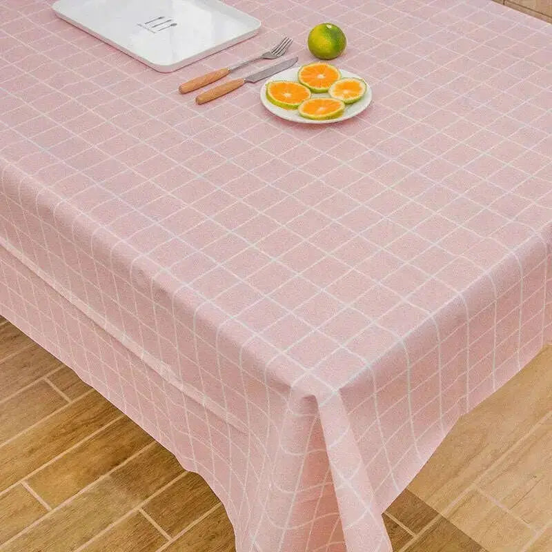 Lohas-Decorative-Table-Cloth-Grid-Tablecloth-Dining-Table-Cover-Table-Cloths-Table-Covers-el-Dining-Tea-Coffee-Tablecloth-GreatEagleInc-334174225