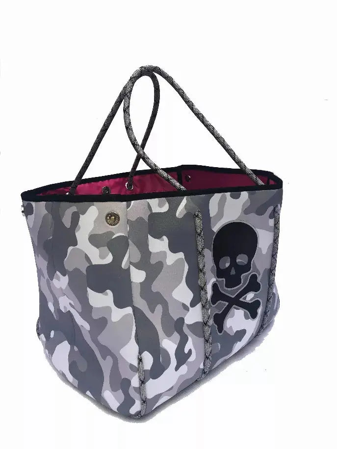 Lolly Luella On the Go - Neoprene Tote Bag (With Removable Matching Small Zippered Pouch) Lolly Luella